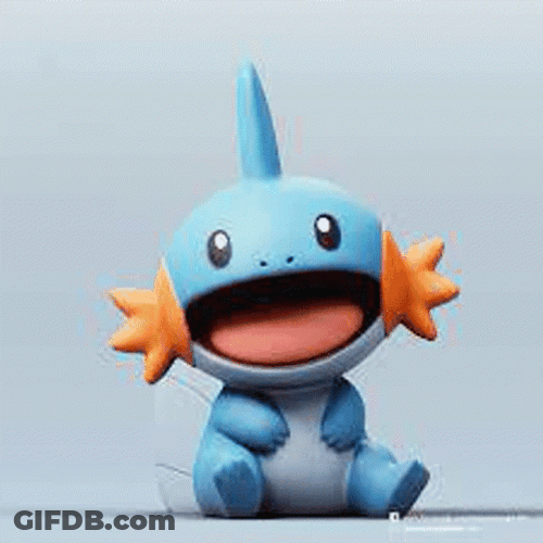 Cute Blue Mudkip GIF