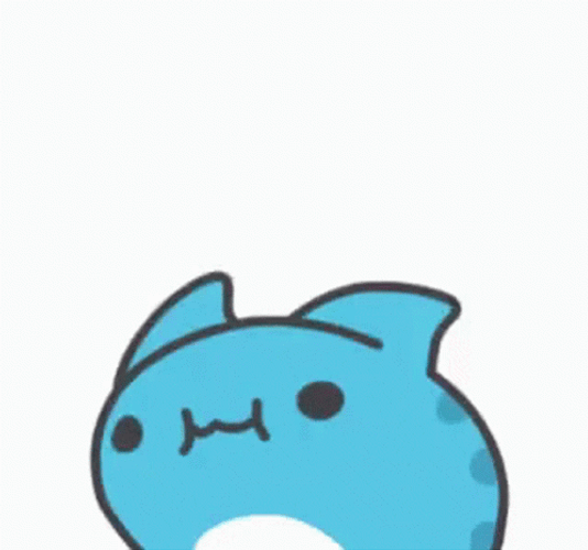 Cute Blue Sticker Wiggle GIF