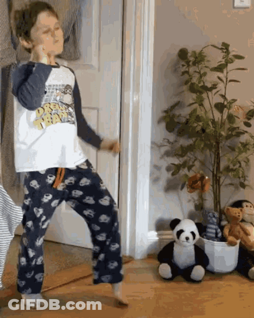 Cute Boy Dancing Thumbs Up Kid GIF