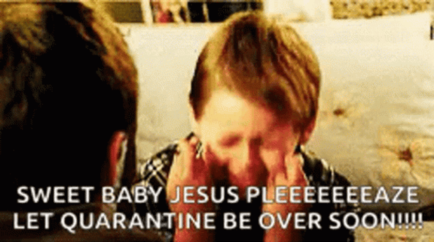 Cute Boy Finger Crossed Sweet Baby Jesus GIF