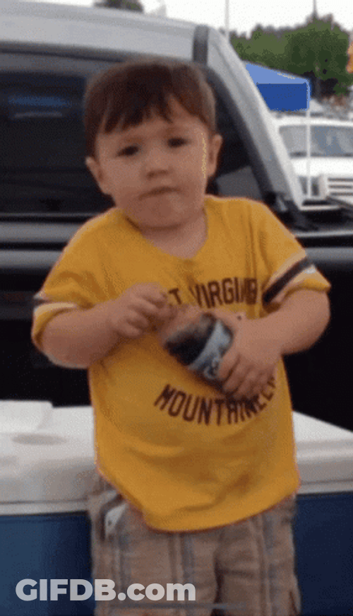 Cute Boy Shaking Head No GIF