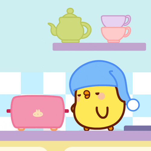 Cute Breakfast Animation GIF