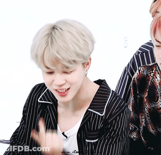 Cute BTS Jimin Answering GIF