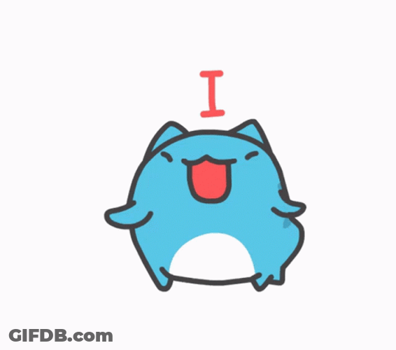 Cute Bug Cat I Love You GIF