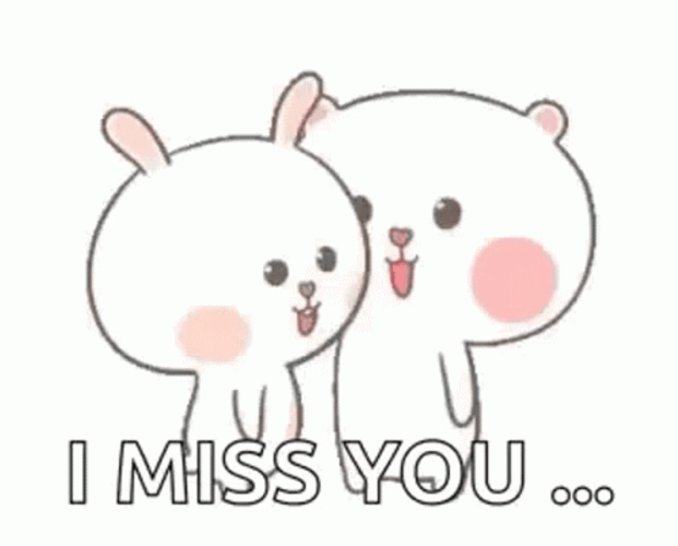 Cute Bunnies Kiss You GIF