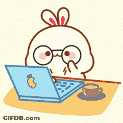 Cute Bunny Busy GIF