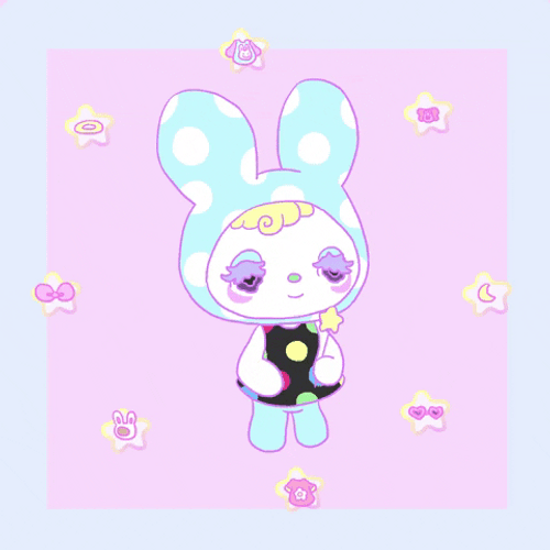 Cute Bunny Harajaku Magic Wand GIF