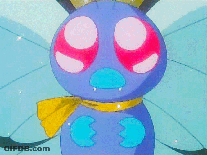 Cute Butterfree Insect GIF