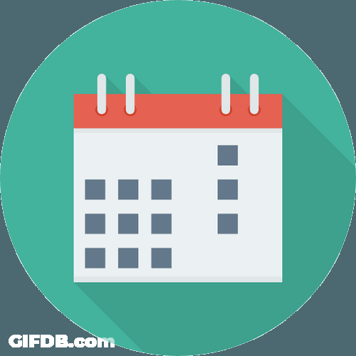 Cute Calendar Sticker Animated Graphic GIF