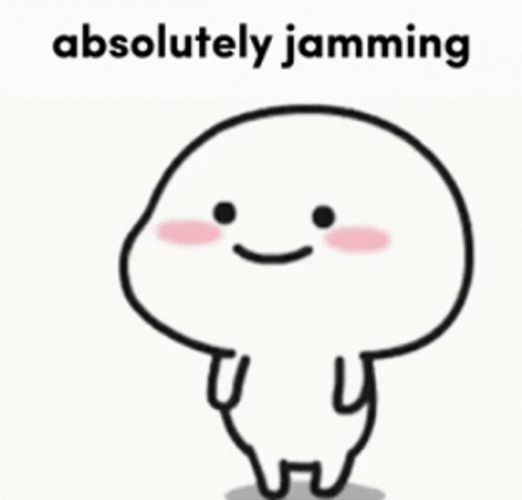 Cute Cartoon Absolutely Jamming GIF