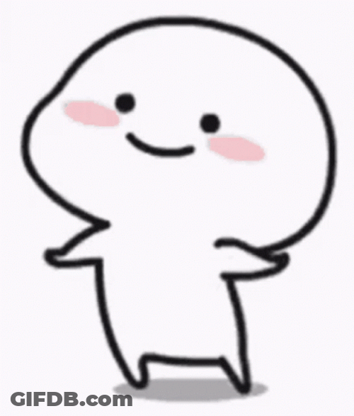 Cute Cartoon Animated Happy Dance GIF