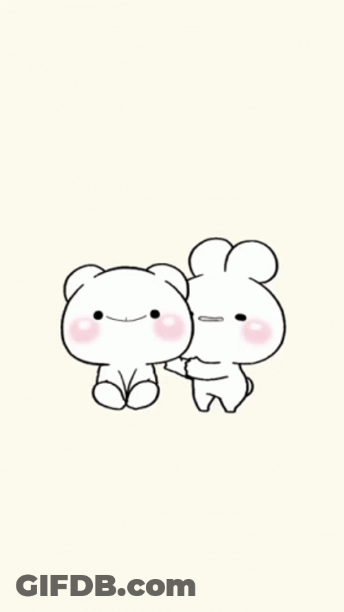 Cute Cartoon Bites Cheeks GIF