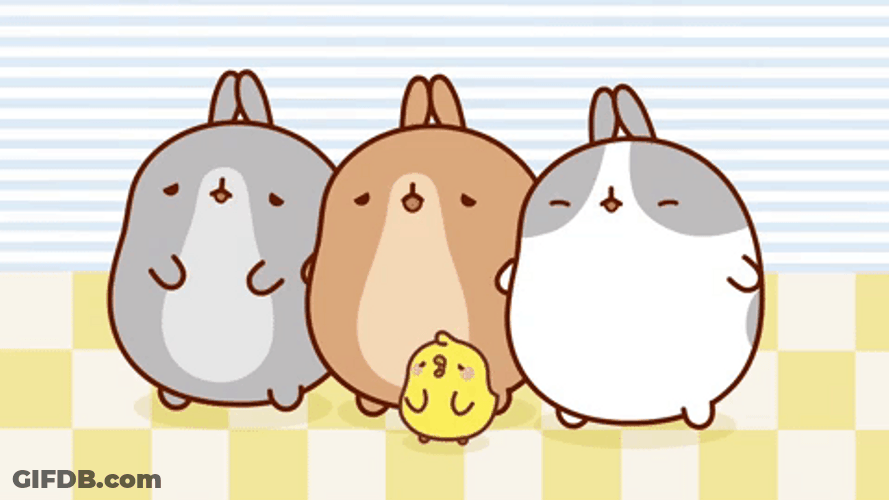 Cute Cartoon Bunny Aww GIF