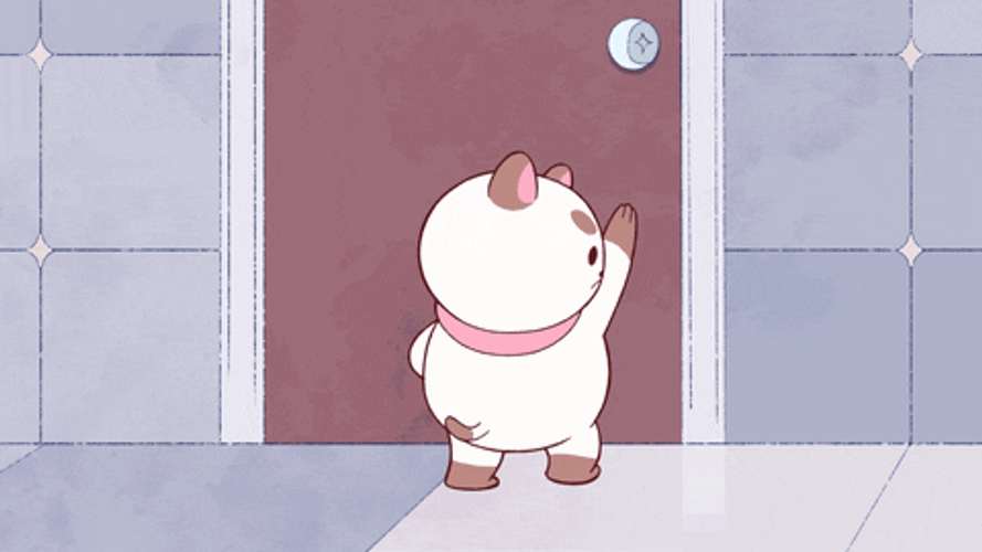 Cute Cartoon Cat Angry GIF