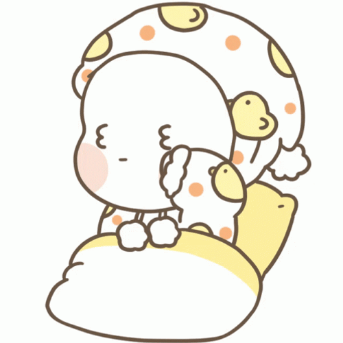 Cute Cartoon Im Awake GIF