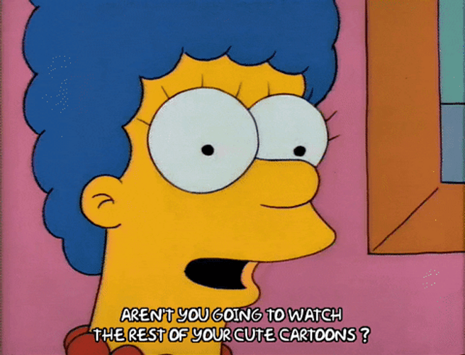 Cute Cartoon Maggie Simpson GIF