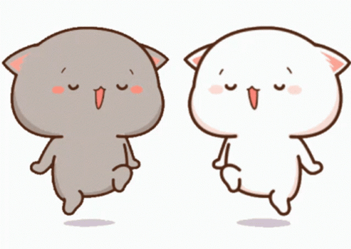 Cute Cartoon Peach Goma Cat GIF