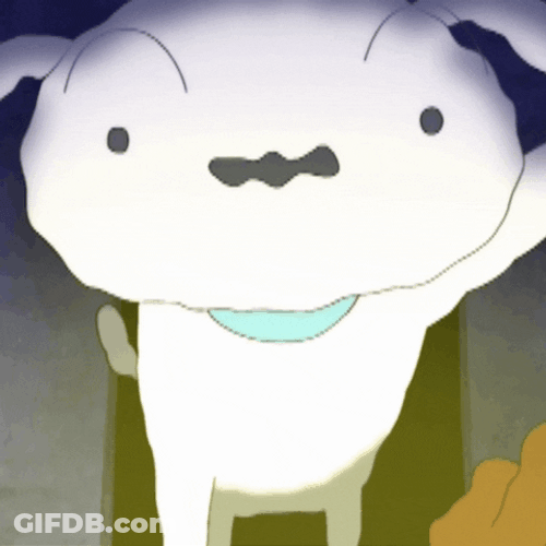 Cute Cartoon Super Shiro GIF