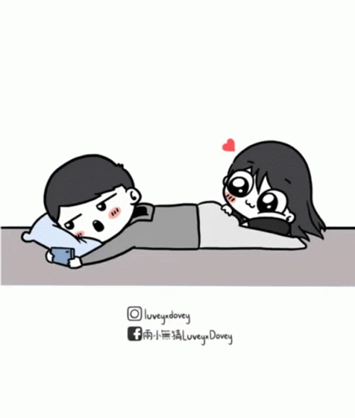 Cute Cartoon Touching Bum Funny Love GIF