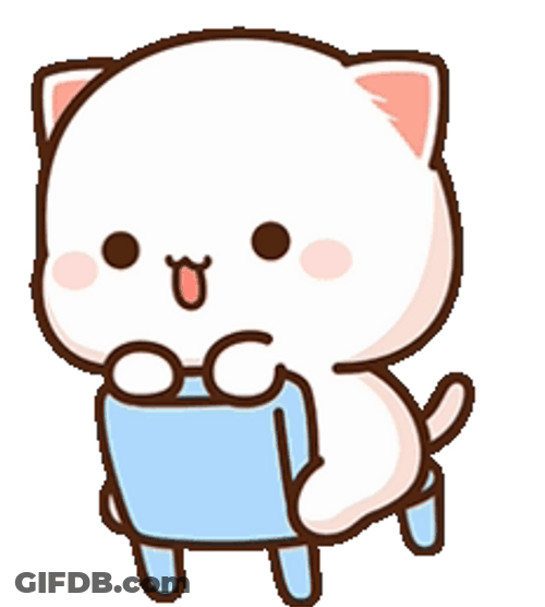 Cute Cat Rocking The Chair GIF