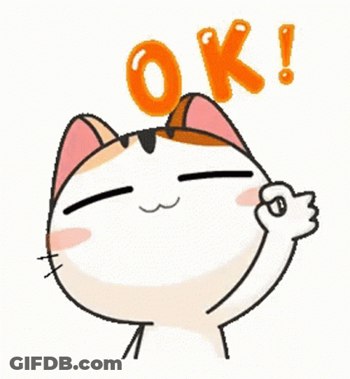 Cute Cat Signals Will Do Okay GIF
