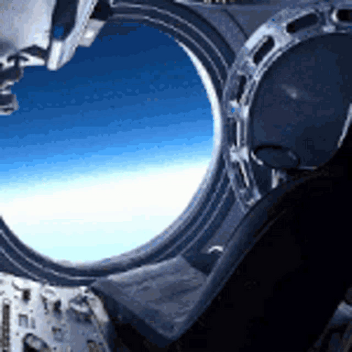 Cute Cat Space Jump Earth GIF