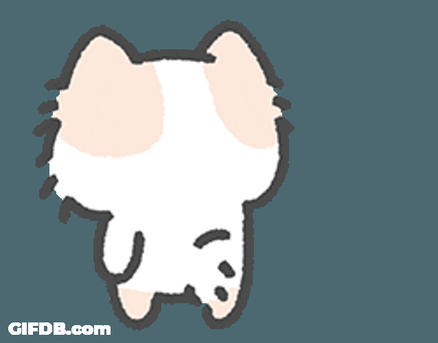 Cute Cat Wink Heart GIF