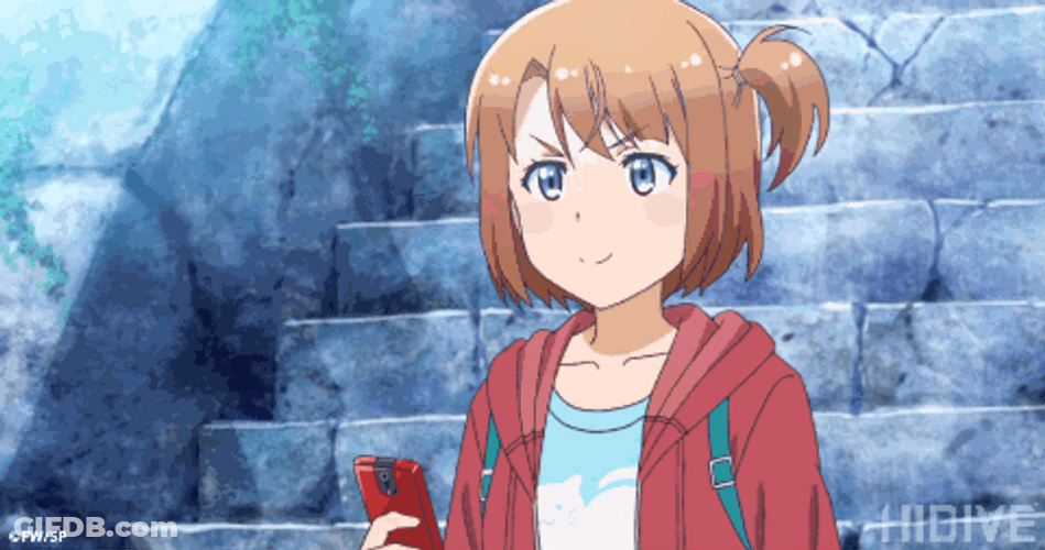 Cute Cat With Girl Taking Picture Animated GIF