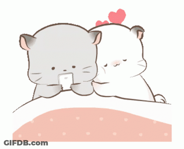 Cute Cats Morning Hugs GIF