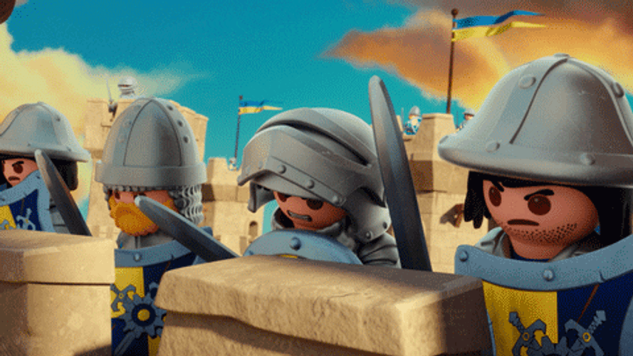 Cute Character Battle Hooray GIF