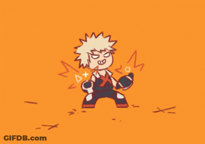 Cute Chibi Bakugou GIF