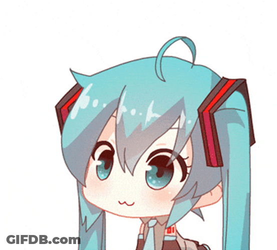 Cute Chibi Hatsune Miku Plump Cheeks GIF