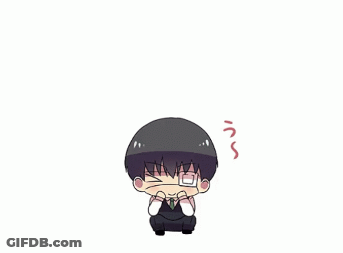 Cute Chibi Ken Kaneki GIF