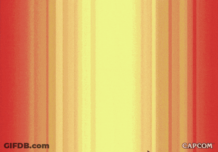 Cute Chibi Street Fighter Characters Line Up GIF