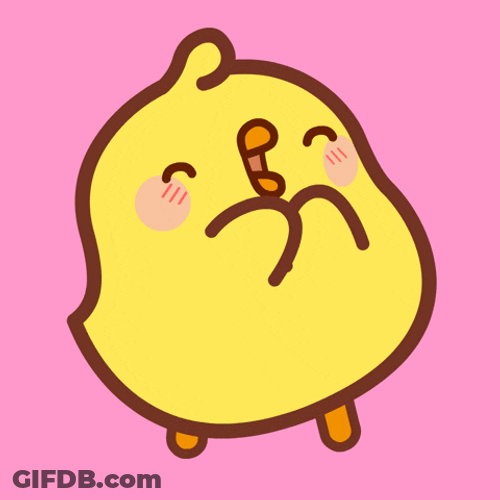 Cute Chick Claps GIF
