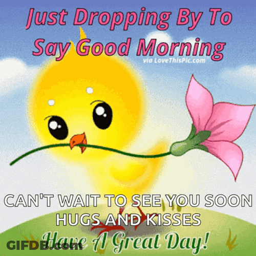Cute Chick Have A Great Day GIF
