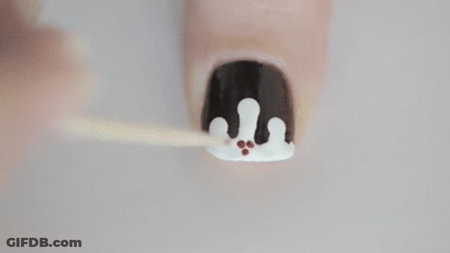 Cute Christmas Nail Polish Style GIF