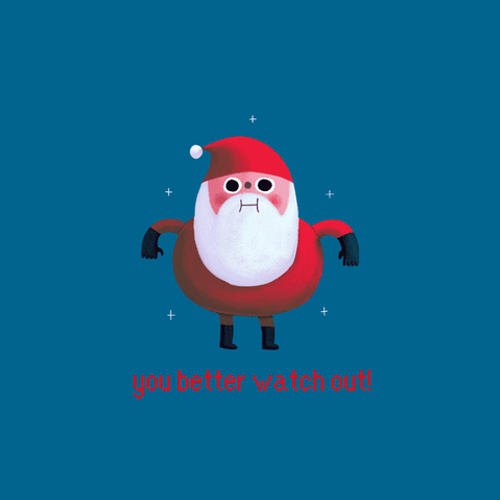 Cute Christmas Santa Wild &  Excited GIF