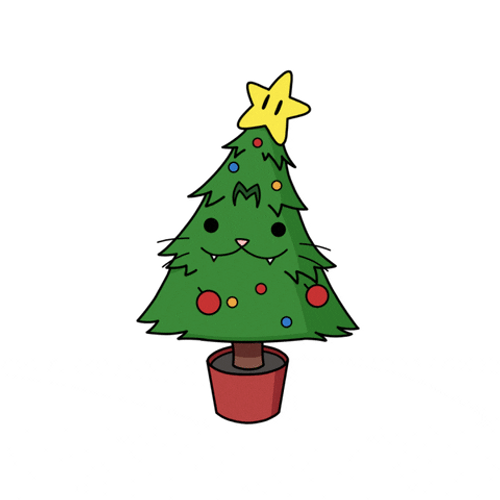 Cute Christmas Tree Dancing GIF