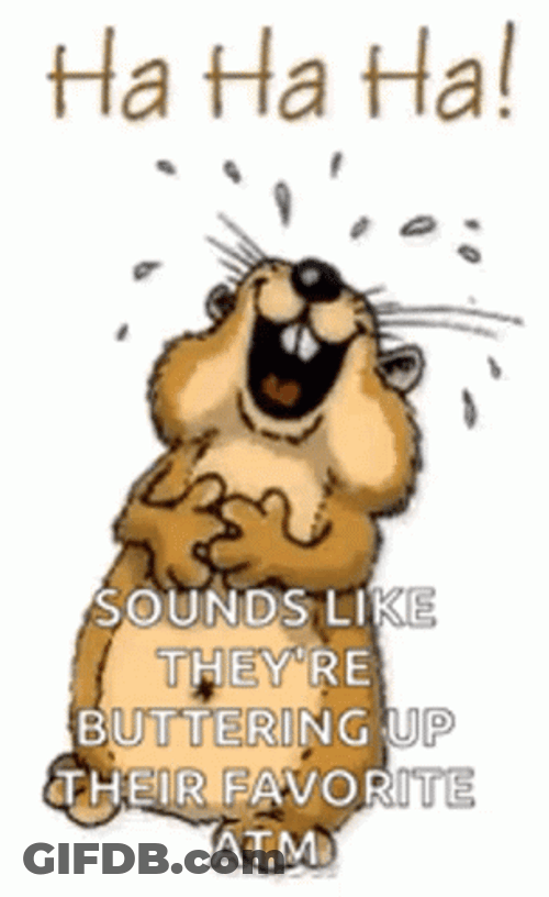 Cute Chubby Chipmunk Animated Laughing GIF