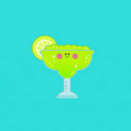 Cute Citrus Margarita Cartoon GIF