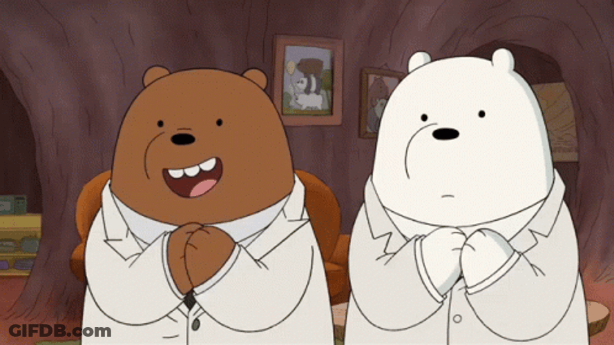 Cute Clap Ice Grizz Bear GIF