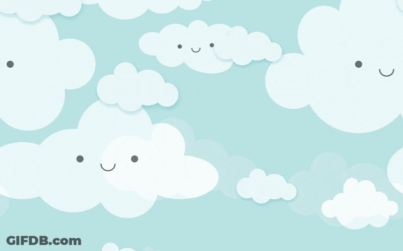 Cute Clouds Background GIF