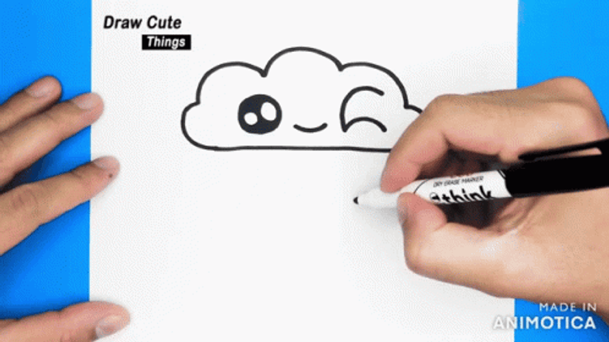 Cute Clouds Sketch Tuesday GIF