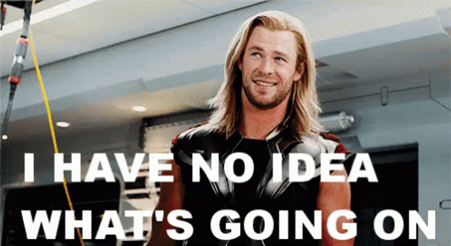 Cute Clueless Thor GIF
