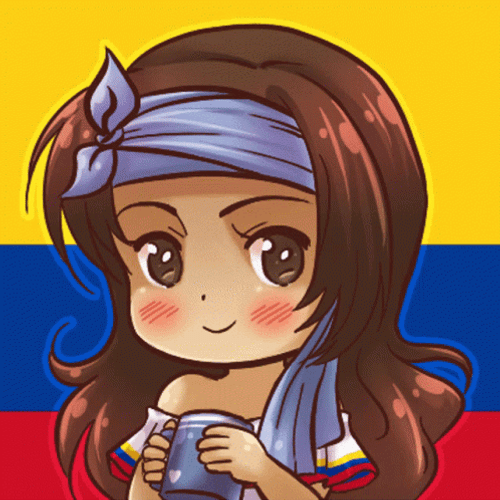 Cute Colombia Chibi GIF