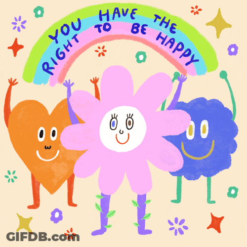 Cute Colorful Animated Characters Smiley Face GIF