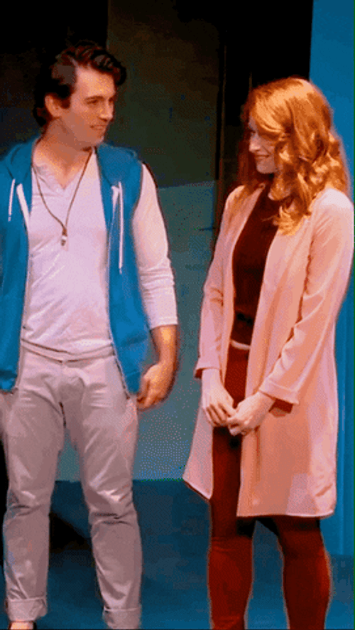 Cute Couple Awww Shucks GIF