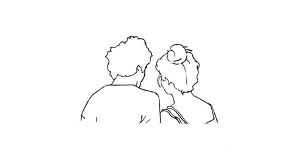 Cute Couples Sketched GIF