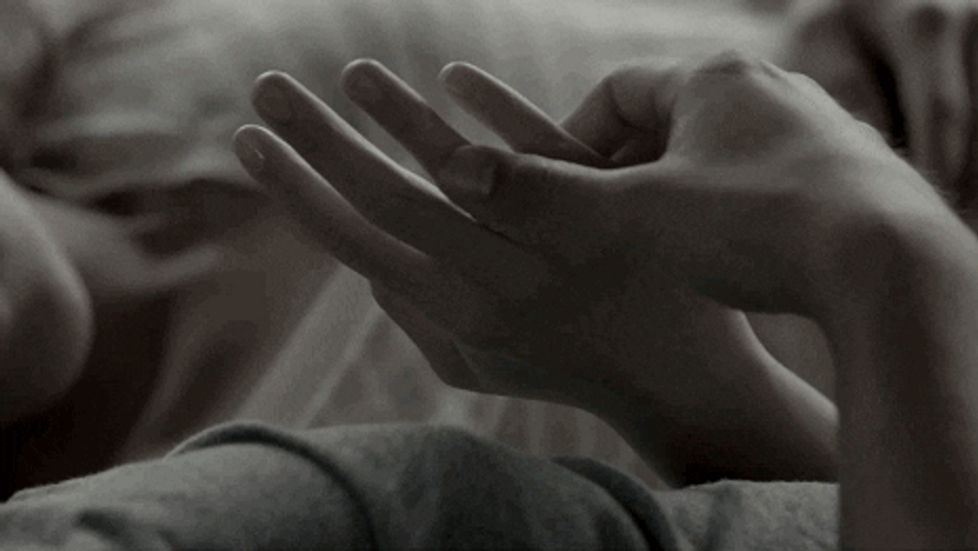 Cute Couples Touching Hands GIF